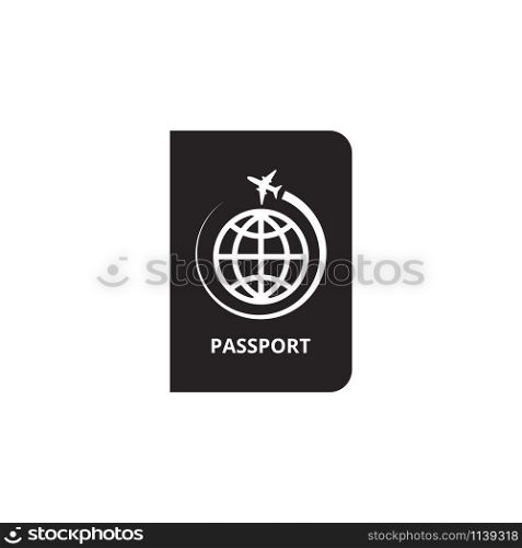 Passport icon graphic design template vector isolated. Passport icon graphic design template vector