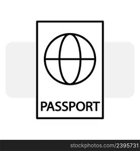Passport icon, great design for any purposes. Business concept. Travel concept. Vector illustration. stock image. EPS 10. . Passport icon, great design for any purposes. Business concept. Travel concept. Vector illustration. stock image.