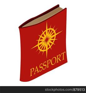 Passport icon. Isometric illustration of passport vector icon for web. Passport icon, isometric 3d style