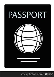 passport icon on white background. passport sign. flat style design. passport symbol.