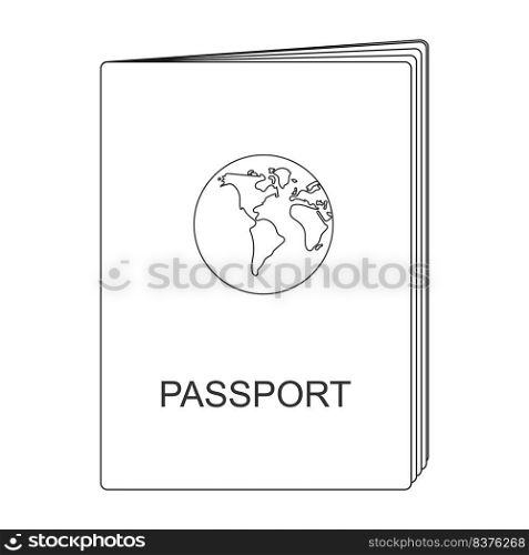 passport icon vector illustration design