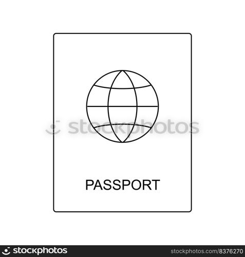 passport icon vector illustration design