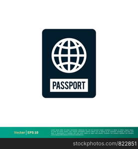 Passport Icon Vector Logo Template Illustration Design. Vector EPS 10.