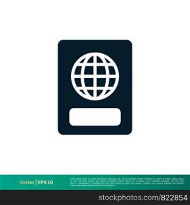 Passport Icon Vector Logo Template Illustration Design. Vector EPS 10.