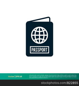 Passport Icon Vector Logo Template Illustration Design. Vector EPS 10.