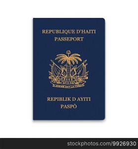 Passport of Haiti. Citizen ID template. Vector illustration. Passport of Haiti. Citizen ID template. for your design