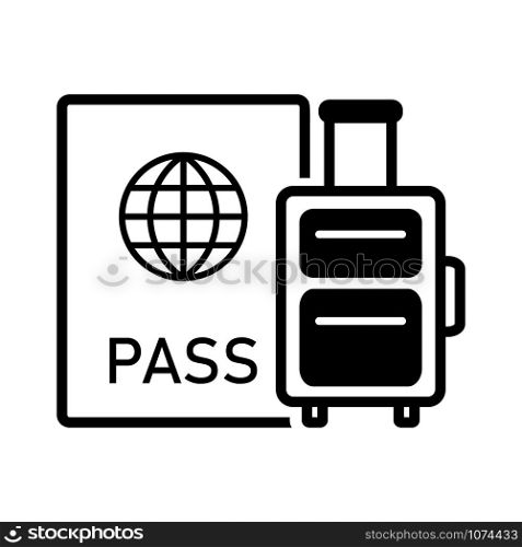 passport - traveling icon vector design template
