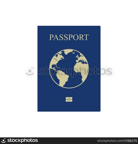 Passport vector icon isolated on white background