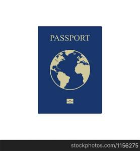 Passport vector icon isolated on white background