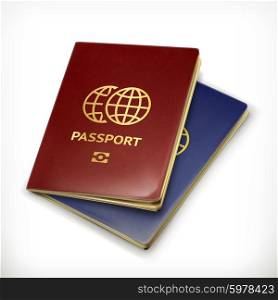 Passport, vector illustration