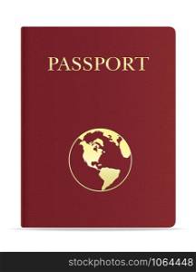 passport vector illustration isolated on white background