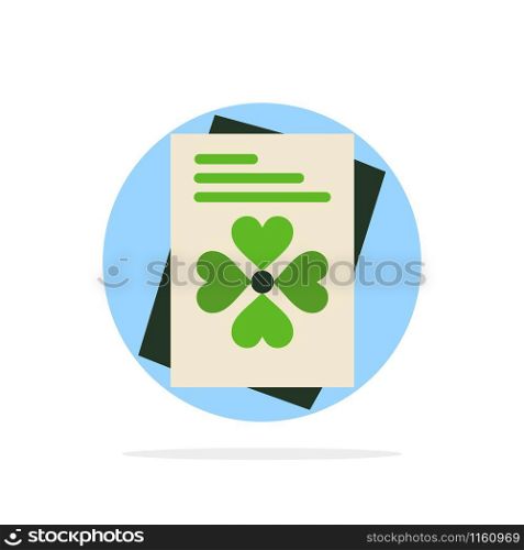 Passport, World, Ireland Abstract Circle Background Flat color Icon