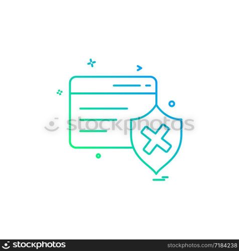 Password and security icon design vector