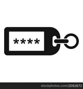 Password badge icon simple vector. Secure defense. Safety lock. Password badge icon simple vector. Secure defense