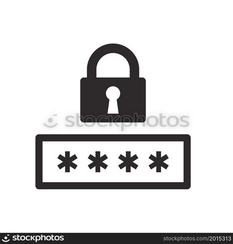 password,protection icon vector design illustration