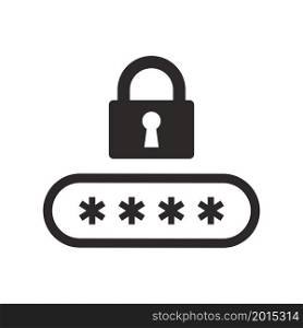 password,protection icon vector design illustration