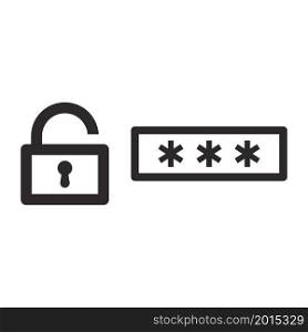 password,protection icon vector design illustration