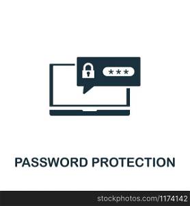 Password Protection icon vector illustration. Creative sign from gdpr icons collection. Filled flat Password Protection icon for computer and mobile. Symbol, logo vector graphics.. Password Protection vector icon symbol. Creative sign from gdpr icons collection. Filled flat Password Protection icon for computer and mobile