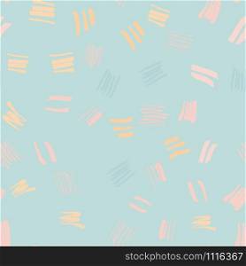 Pastel color abstract geometric shapes seamless pattern with hand drawn texture background. Design for wrapping paper, wallpaper, fabric print, backdrop. Vector illustration.. Pastel color abstract geometric shapes seamless pattern with hand drawn texture background.