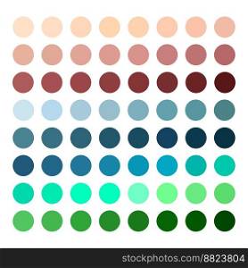 Pastel color circles collection catalog for your design.