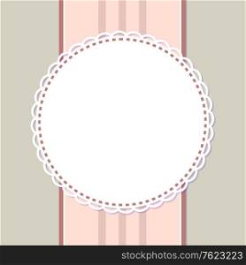 Pastel color gentle posters with round frames and ornaments. Vector invitations and greeting cards design with spare place for text, cover templates. Pastel Color Gentle Posters with Round Frames