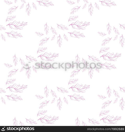 Pastel-colored seamless feather pattern. Seamless background with feathers of bird. Boho style. Pastel-colored seamless feather pattern. Seamless background with feathers of bird.