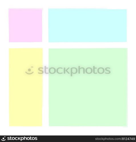 pastel colored squares. Colorful abstract texture. Watercolor style set. Vector illustration. Stock image. EPS 10.. pastel colored squares. Colorful abstract texture. Watercolor style set. Vector illustration. Stock image. 