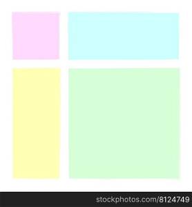 pastel colored squares. Colorful abstract texture. Watercolor style set. Vector illustration. Stock image. EPS 10.. pastel colored squares. Colorful abstract texture. Watercolor style set. Vector illustration. Stock image. 