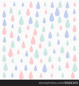 pastel colors falling drops pattern background design