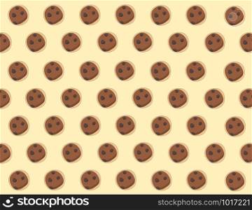 pastel cookie cartoon background vector EPS10