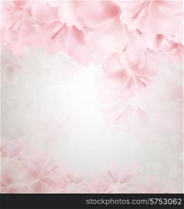 Pastel Floral Background With Happy Birthday Wishes