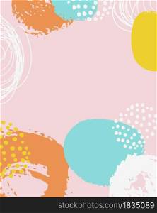 Pastel Grange Brush Vector Collage Background. Beauty and Fashion Company Branding Design Style. Creative Business Concept Soft Color for Social Media.. Pastel Grange Brush Vector Collage Background. Beauty and Fashion Company Branding Design Style. Creative Business Concept Soft Color for Social Media