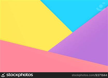 Pastel paper backgrounds are superimposed over each other causing shadows. Looks beautiful and modern.
