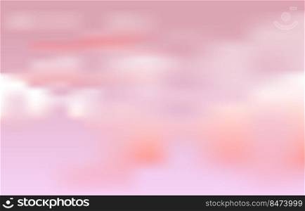 Pastel Red Pink Cloud Sky Beautiful View Background
