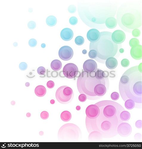 Pastel shades circles background. EPS10 file.
