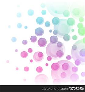 Pastel shades circles background. EPS10 file.