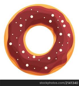 Pastry donut icon cartoon vector. Sugar doughnut. Sweet food. Pastry donut icon cartoon vector. Sugar doughnut