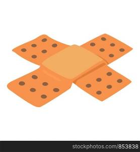 Patch icon. Isometric illustration of patch vector icon for web. Patch icon, isometric style