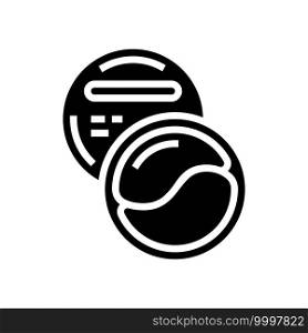patches beauty accessory glyph icon vector. patches beauty accessory sign. isolated contour symbol black illustration. patches beauty accessory glyph icon vector illustration