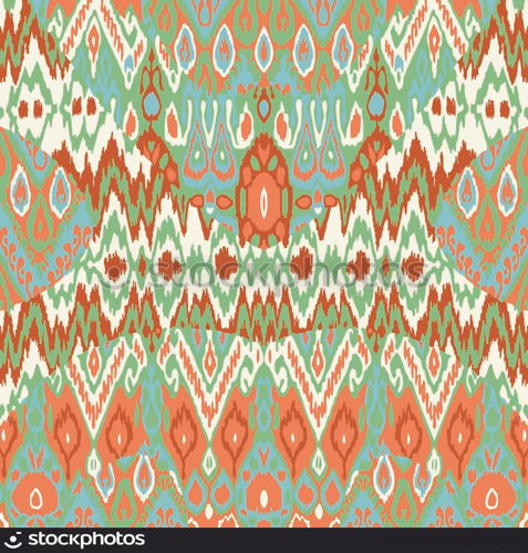 Patchwork ethnic bohemian arabesque pattern print. Seamless zigzag geometric ornament abstract background. Colorful tribal graphic ethnic bohemian print vintage