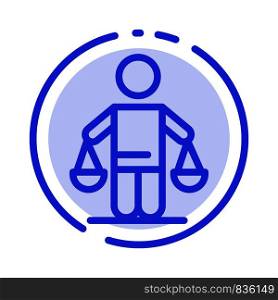 Patent, Conclusion, Court, Judgment, Law Blue Dotted Line Line Icon