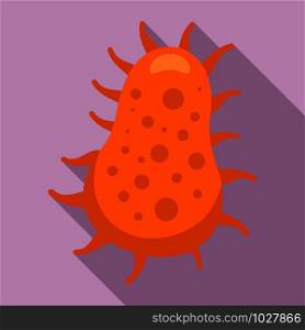 Pathogen bacteria icon. Flat illustration of pathogen bacteria vector icon for web design. Pathogen bacteria icon, flat style