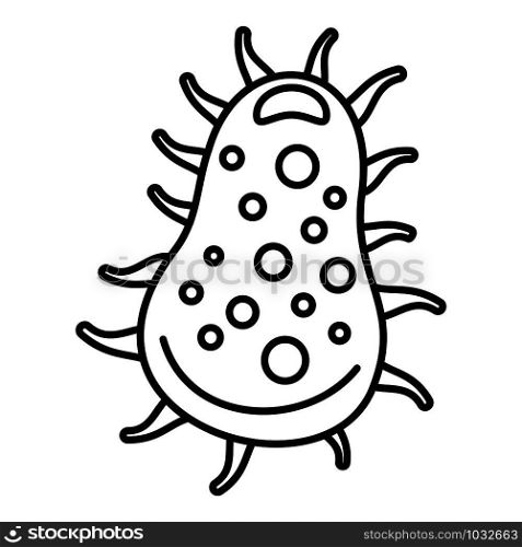 Pathogen bacteria icon. Outline pathogen bacteria vector icon for web design isolated on white background. Pathogen bacteria icon, outline style