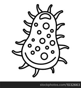 Pathogen bacteria icon. Outline pathogen bacteria vector icon for web design isolated on white background. Pathogen bacteria icon, outline style