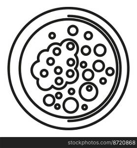 Pathogen icon outline vector. Bacteria petri. Micro virus. Pathogen icon outline vector. Bacteria petri