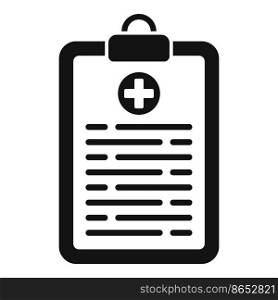 Patient board icon simple vector. Physical therapist. Clinic care. Patient board icon simple vector. Physical therapist