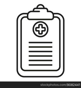 Patient clipboard icon outline vector. Medical health. Foot treatment. Patient clipboard icon outline vector. Medical health