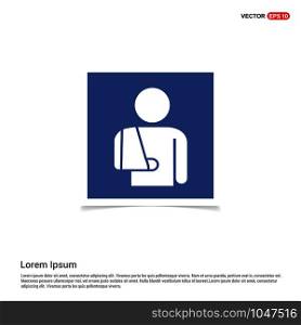 patient, icon - Blue photo Frame