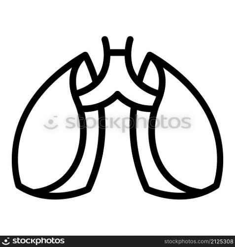 Patient lungs icon outline vector. Lung xray. Doctor health. Patient lungs icon outline vector. Lung xray