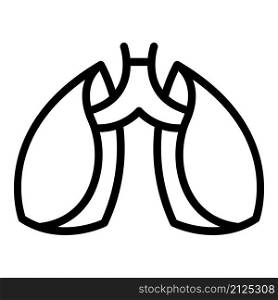 Patient lungs icon outline vector. Lung xray. Doctor health. Patient lungs icon outline vector. Lung xray
